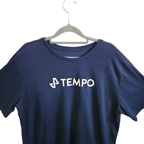 Nike Tempo Logo Tee Shirt Men's XL Blue The Motive Training Tee Workout Gym Bro - Picture 2 of 7